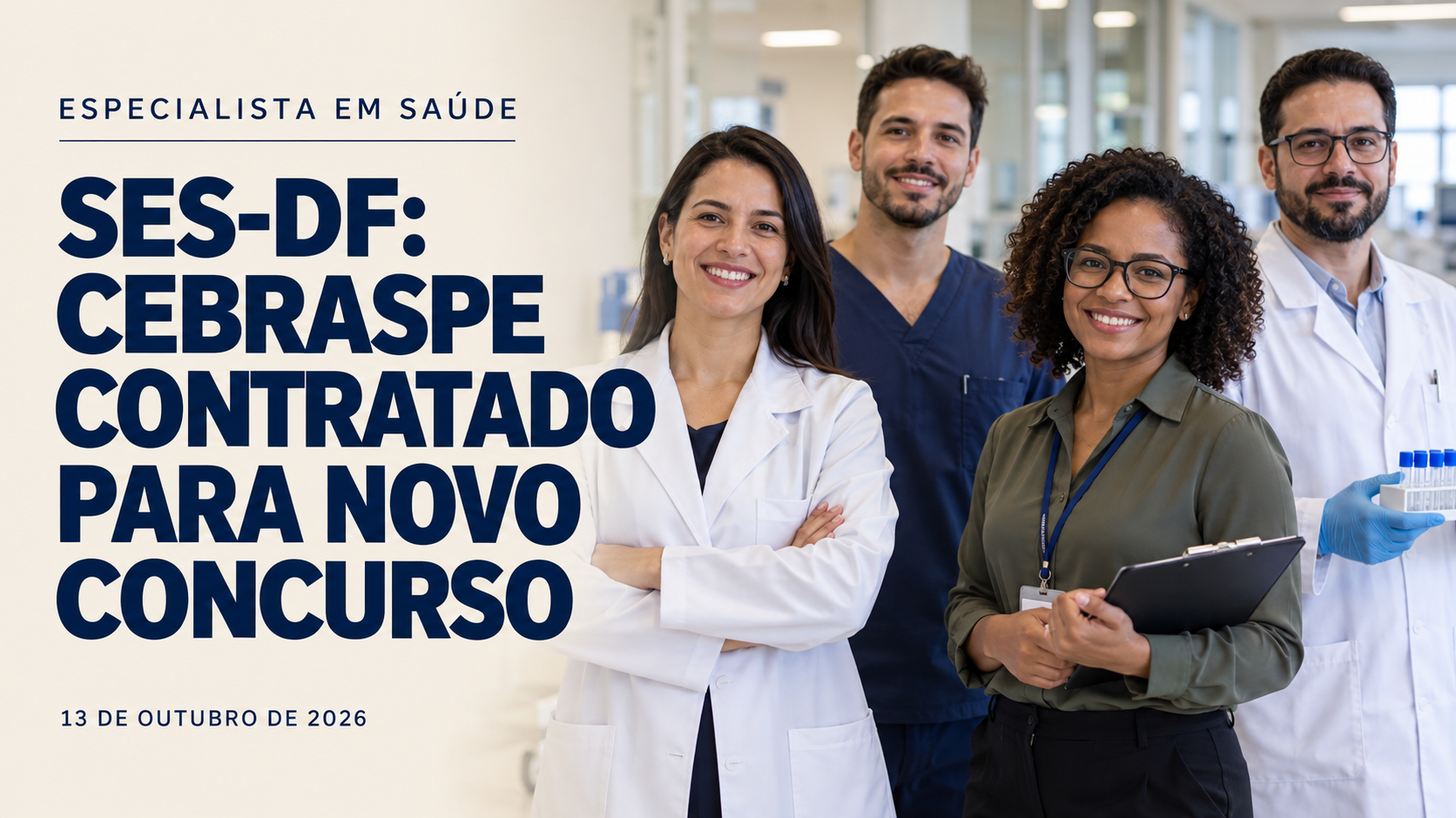 Concurso SES-DF: Cebraspe contratado; veja cargos, salários e déficit de profissionais